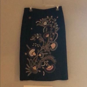 Black beaded Linen blend Skirt Nordstrom’s